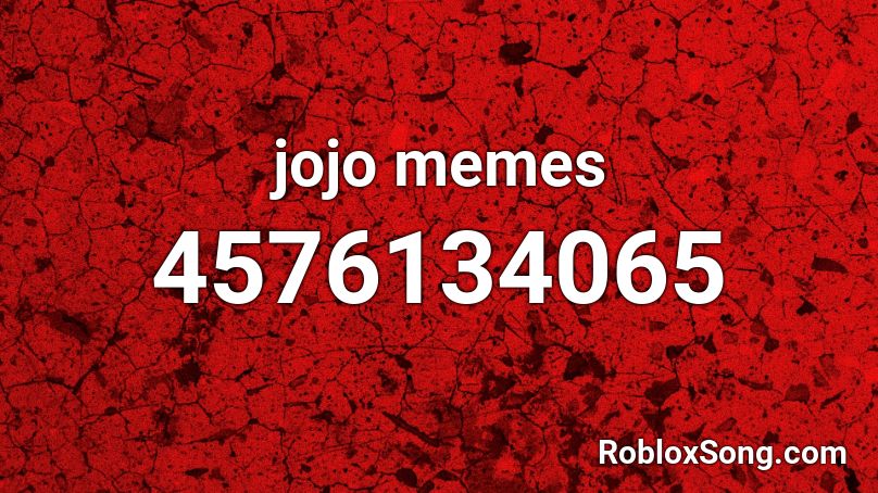 jojo memes Roblox ID