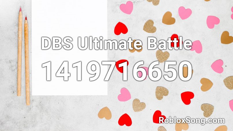 DBS Ultimate Battle Roblox ID
