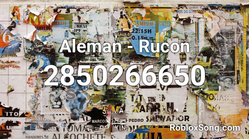 Aleman - Rucon Roblox ID