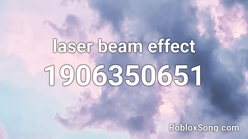 laser beam effect  Roblox ID