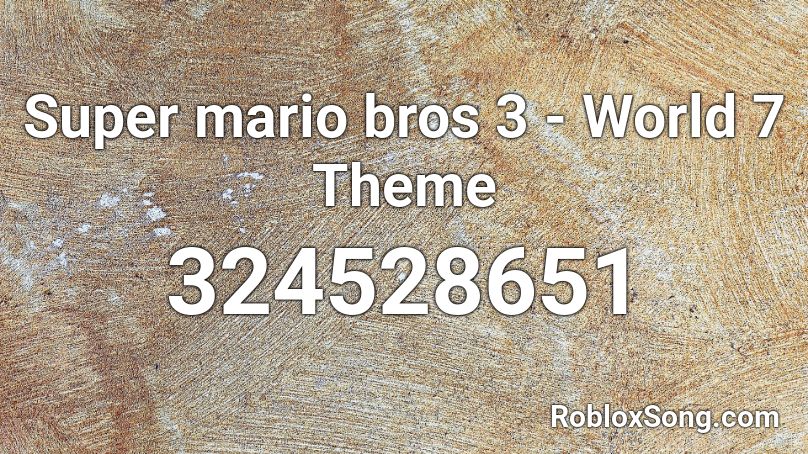 Super Mario Bros Theme Song Roblox Id - mario castle theme roblox id