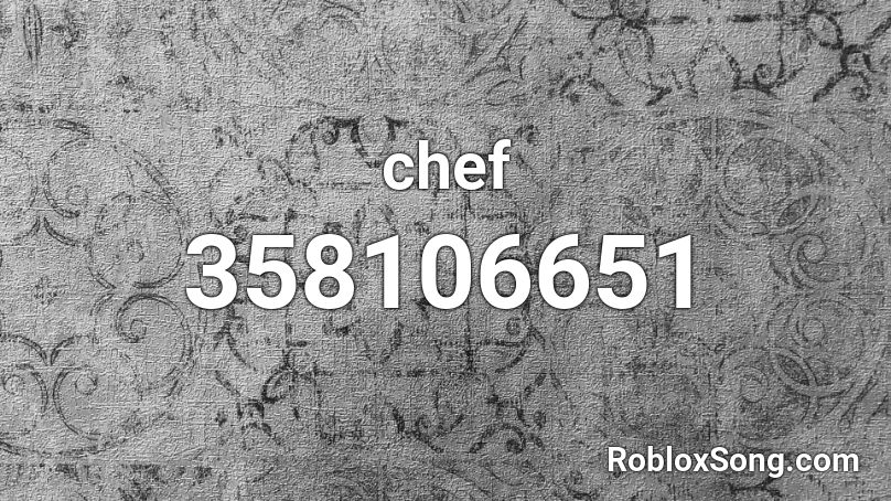 chef Roblox ID