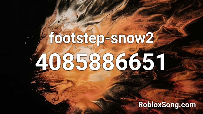 footstep-snow2 Roblox ID