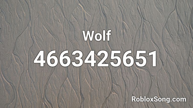Wolf Roblox ID