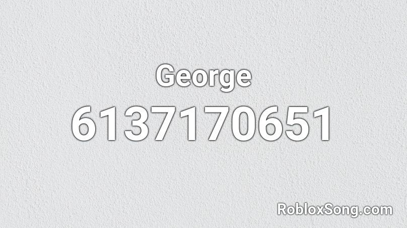 George Roblox ID