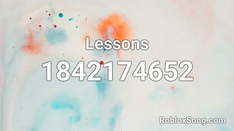 Lessons Roblox ID