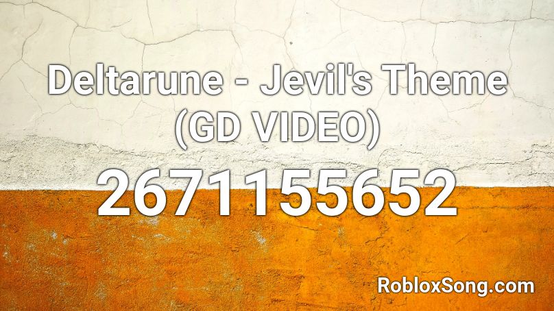 Deltarune - Jevil's Theme (GD VIDEO) Roblox ID