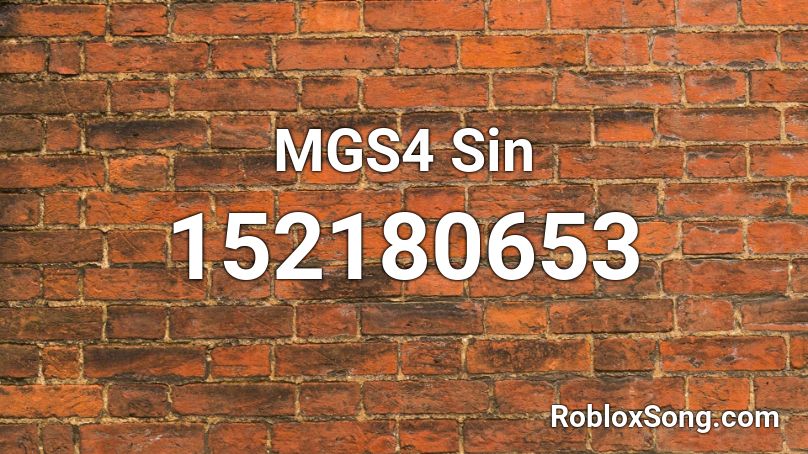 MGS4 Sin Roblox ID