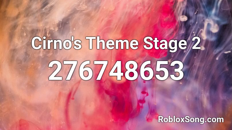 Cirno's Theme Stage 2 Roblox ID