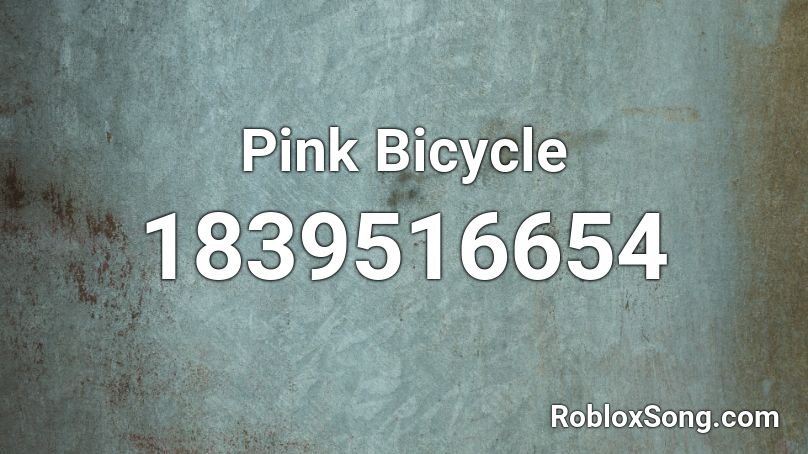 Pink Bicycle Roblox ID