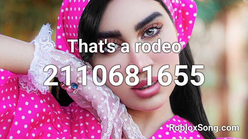 That's a rodeo Roblox ID
