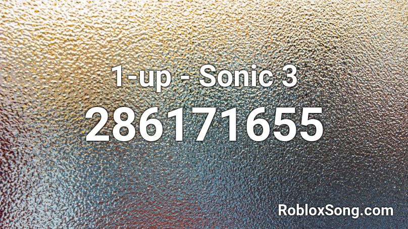 1-up - Sonic 3 Roblox ID
