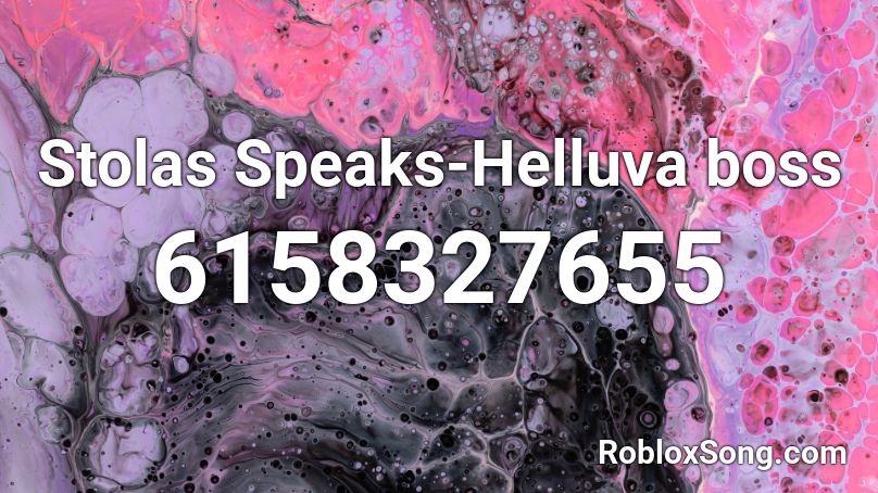 Stolas Speaks-Helluva boss Roblox ID