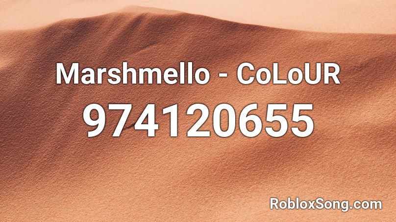 Marshmello - CoLoUR Roblox ID