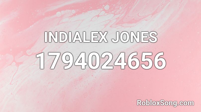 INDIALEX JONES Roblox ID