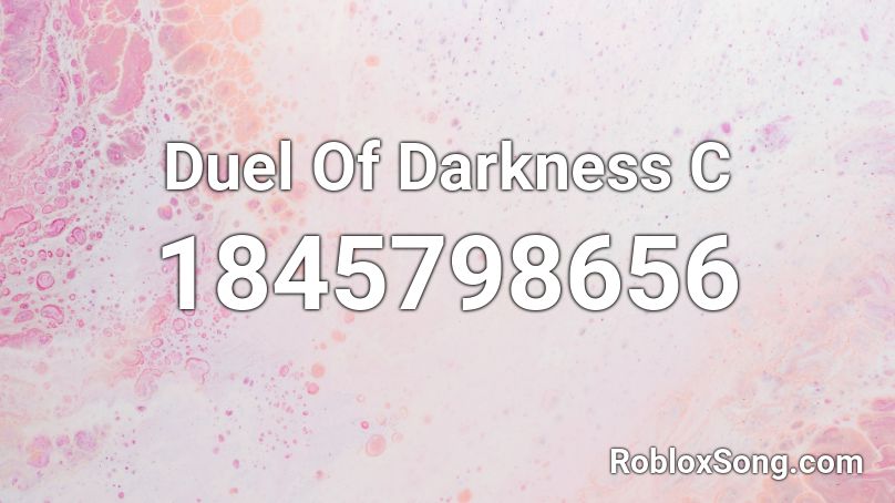 Duel Of Darkness C Roblox ID