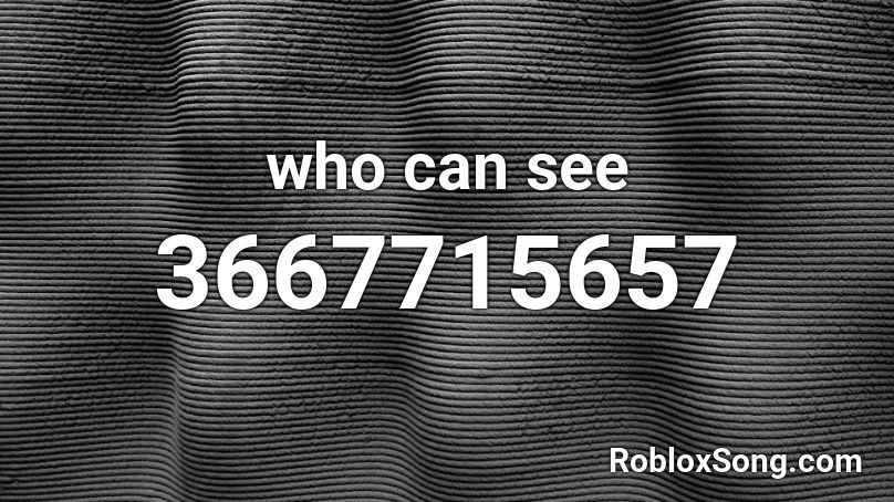 who can see Roblox ID