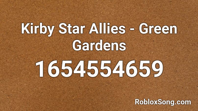 Kirby Star Allies - Green Gardens Roblox ID