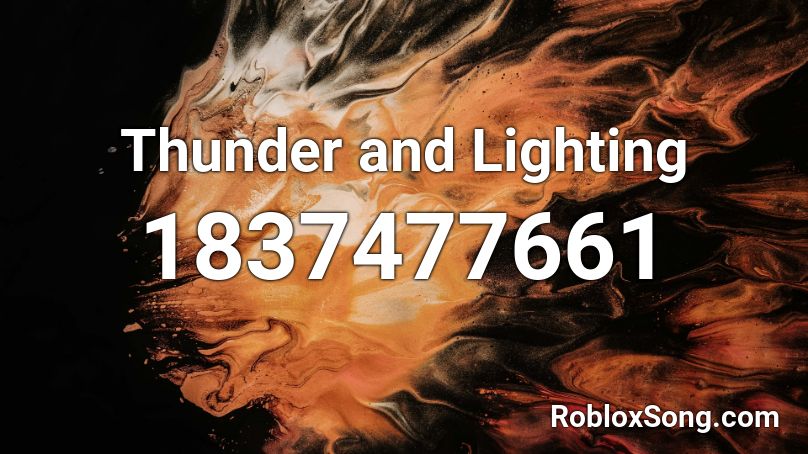 roblox song code for thunder