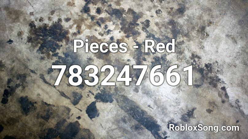 Pieces - Red  Roblox ID