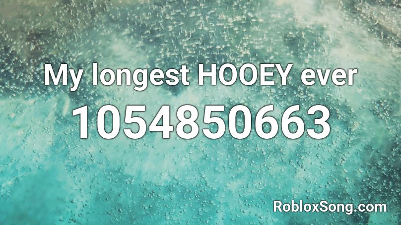 My longest HOOEY ever Roblox ID