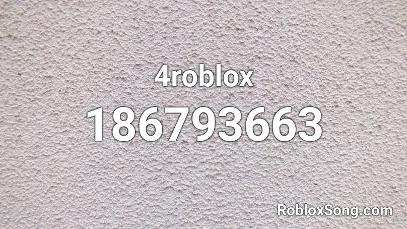 4roblox Roblox ID