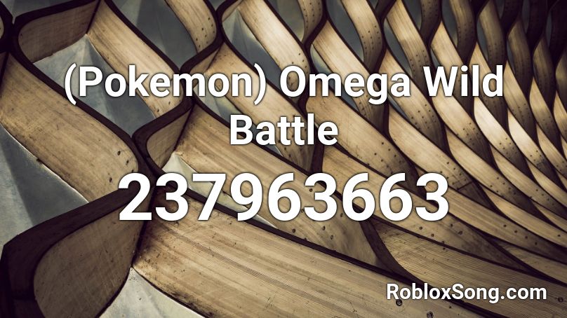 (Pokemon) Omega Wild Battle Roblox ID