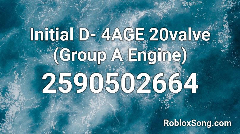 Initial D- 4AGE 20valve (Group A Engine) Roblox ID