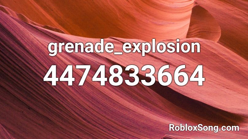 grenade_explosion Roblox ID