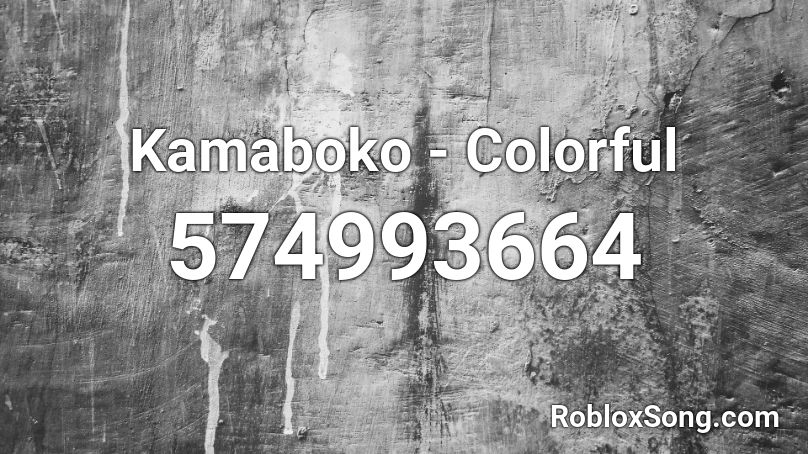 Kamaboko - Colorful Roblox ID