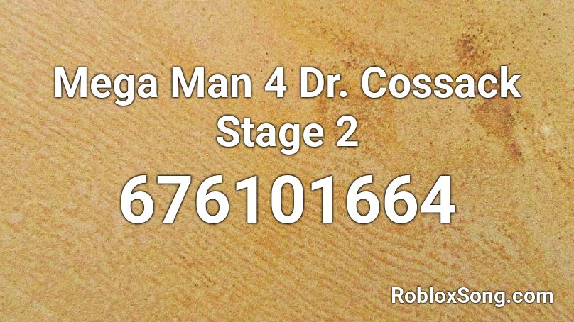 Mega Man 4 Dr. Cossack Stage 2 Roblox ID