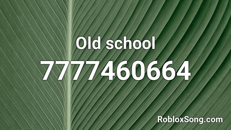 Old school Roblox ID