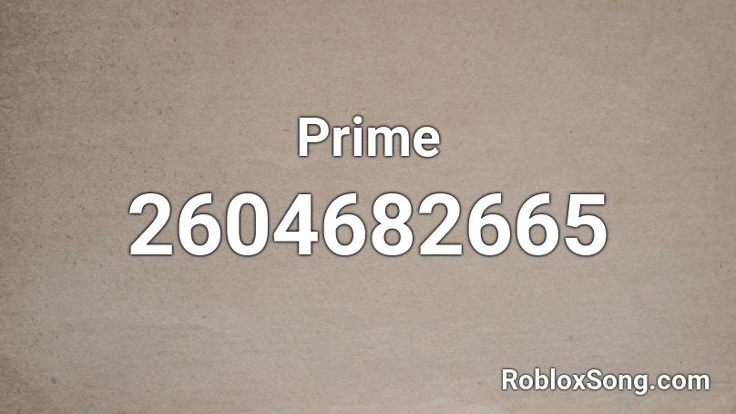 Prime Roblox ID