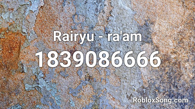 Rairyu - ra'am Roblox ID