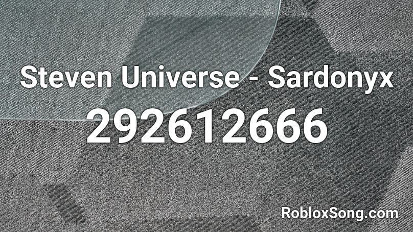 Steven Universe - Sardonyx Roblox ID