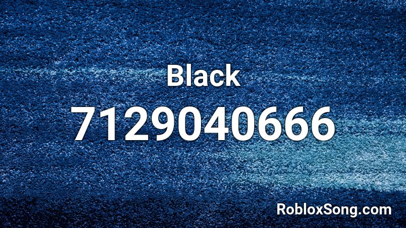 Black Roblox ID