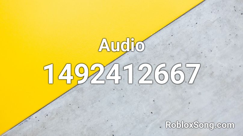 Audio Roblox ID