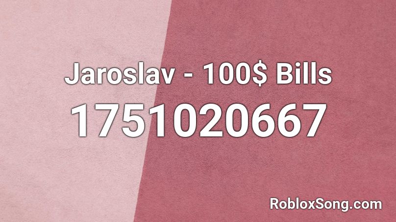 Jaroslav - 100$ Bills Roblox ID