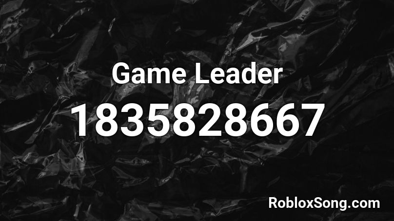 Game Leader Roblox ID