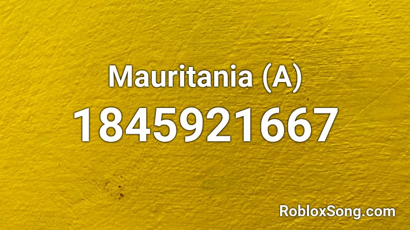 Mauritania (A) Roblox ID