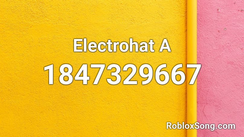 Electrohat  A Roblox ID