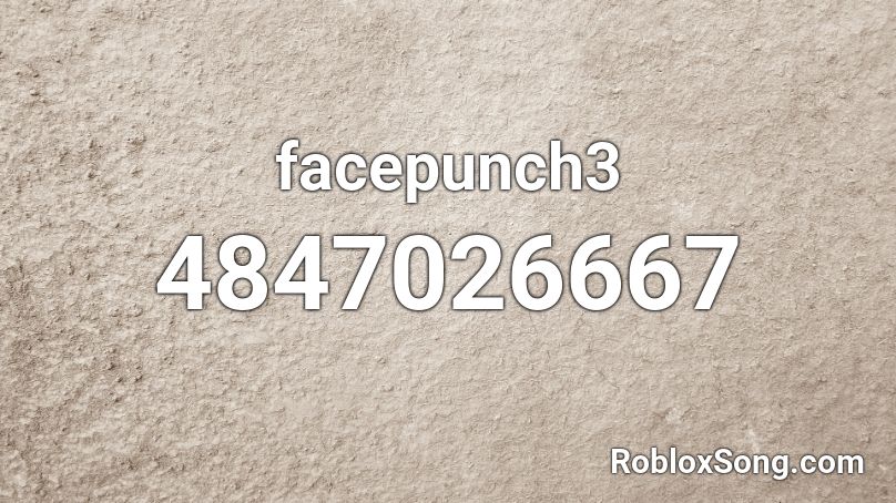 facepunch3 Roblox ID