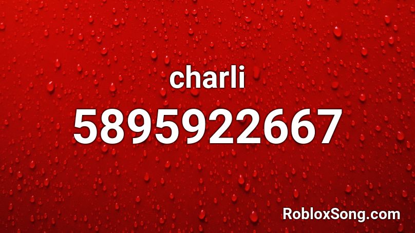 charli Roblox ID