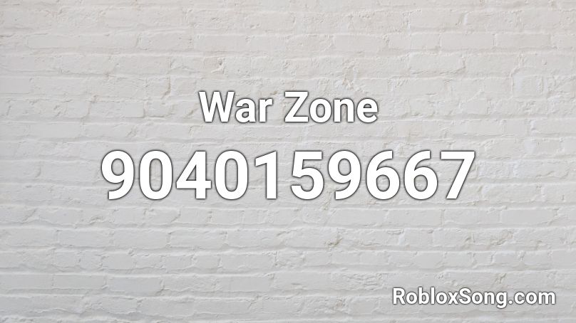 War Zone Roblox ID