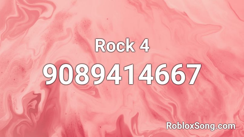 Rock 4 Roblox ID