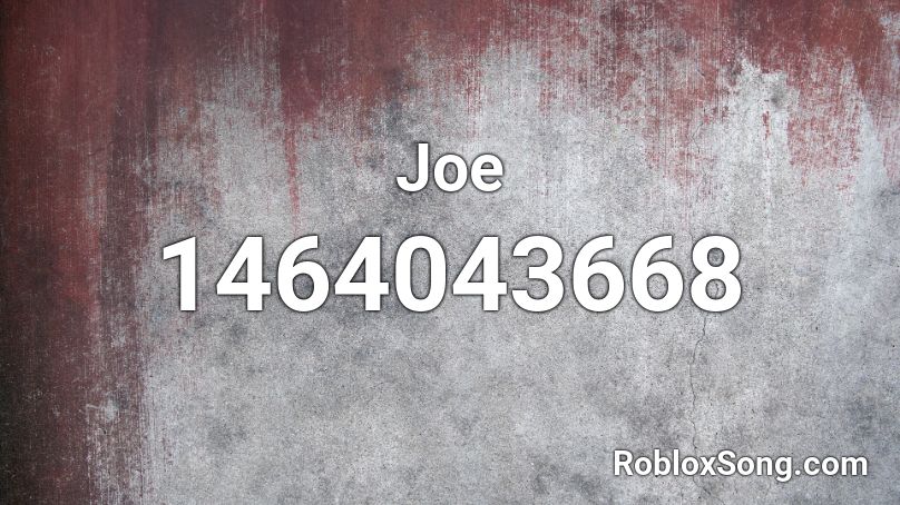 Joe Roblox ID