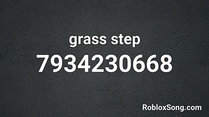 grass step Roblox ID