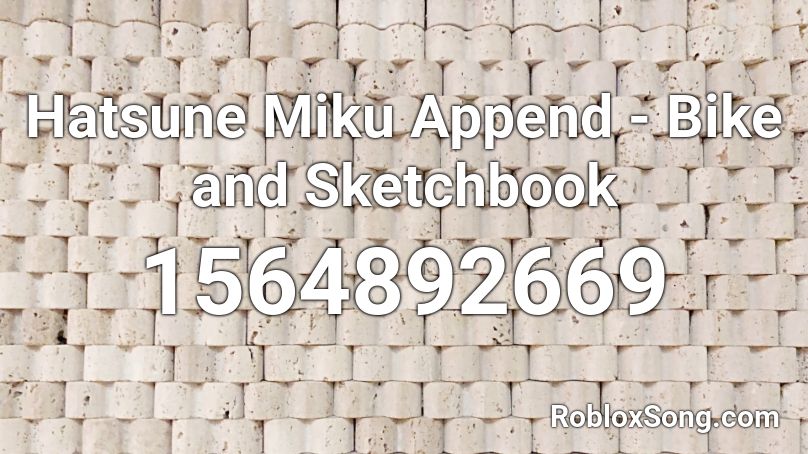 Hatsune Miku Append - Bike and Sketchbook Roblox ID