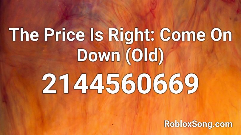 The Price Is Right: Come On Down (Old) Roblox ID