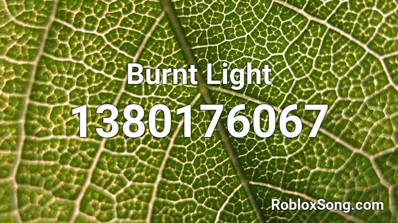 Burnt Light Roblox ID